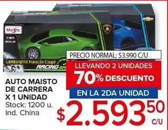 Carrefour Maxi Auto maisto de carrera x 1 unidad oferta