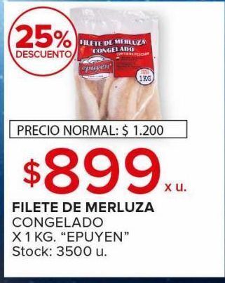 Carrefour Maxi Filete de merluza congelado epuyén x 1kg oferta