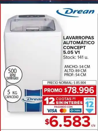 Carrefour Maxi Lavarropas drean automatico concept 5.05 v1 oferta