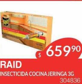 Masivos Raid insecticida cocina jeringa 3g oferta