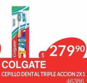 Masivos Colgate cepillo dental triple accion 2x1 oferta