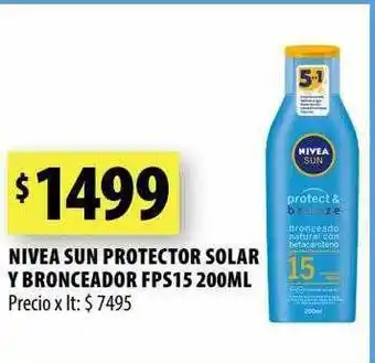 Punto Mayorista Nivea sun protector solar y bronceador fps15 oferta