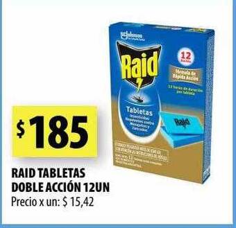 Punto Mayorista Raid tabletas doble acción oferta