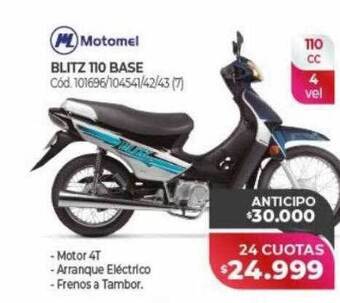 Naldo Lombardi Motomel blitz 110 base oferta