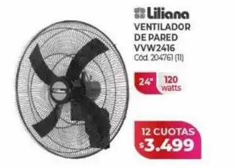 Naldo Lombardi Liliana ventilador de pared vvw2416 oferta