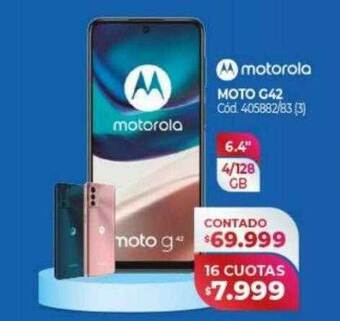 Naldo Lombardi Motorola moto g42 oferta