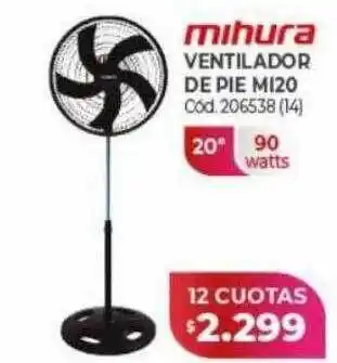 Naldo Lombardi Mihura ventilador de pie mi20 oferta