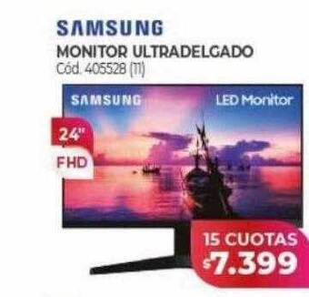 Naldo Lombardi Samsung monitor ultradelgado oferta