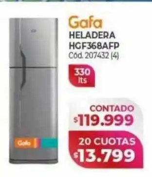 Naldo Lombardi Gafa heladera hgf368afp oferta