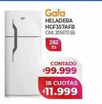 Naldo Lombardi Gafa heladera hgf357afb oferta