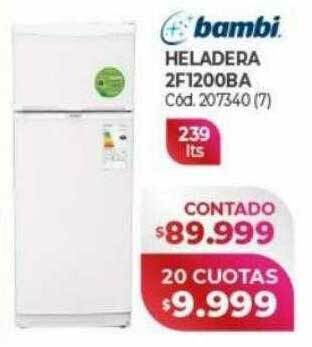 Naldo Lombardi Bambi heladera 2f1200ba oferta