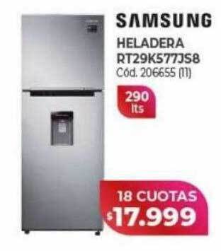Naldo Lombardi Samsung heladera rt29k577js8 oferta