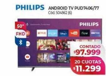 Naldo Lombardi Philips android tv pud7406 77 oferta
