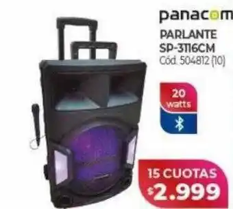 Naldo Lombardi Panacom parlante sp-3116cm oferta