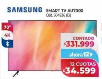 Naldo Lombardi Samsung smart tv au7000 oferta