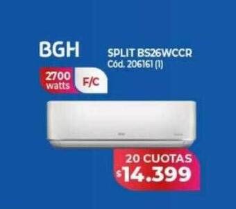 Naldo Lombardi Bgh split bs26wccr oferta