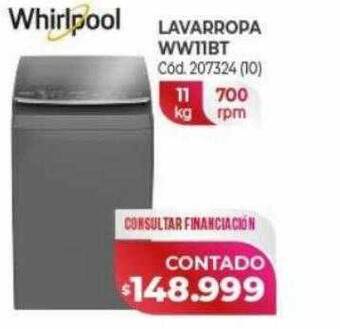 Naldo Lombardi Whirlpool lavarropa ww11bt oferta
