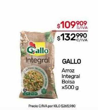 Nini Mayorista Gallo arroz integral bolsa oferta