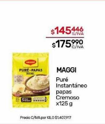 Nini Mayorista Maggi puré instantáneo papas cremoso oferta