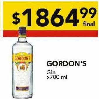 Nini Mayorista Gordon's gin oferta