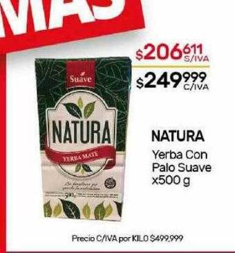 Nini Mayorista Natura yerba con palo suave oferta