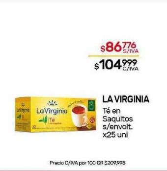 Nini Mayorista La virginia té en saquitos s-envolt. oferta