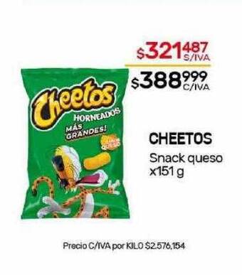 Nini Mayorista Cheetos snack queso oferta