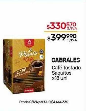 Nini Mayorista Cabrales café tostado saquitos oferta