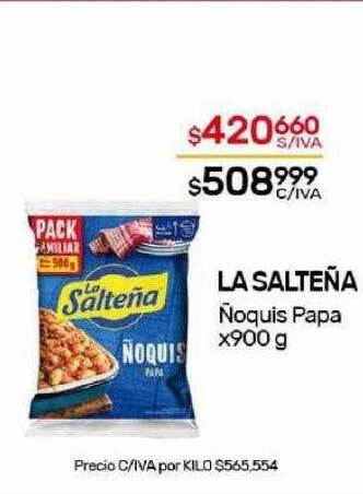 Nini Mayorista La salteña ñoquis papa oferta