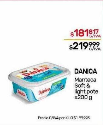 Nini Mayorista Danica manteca soft & light pote oferta