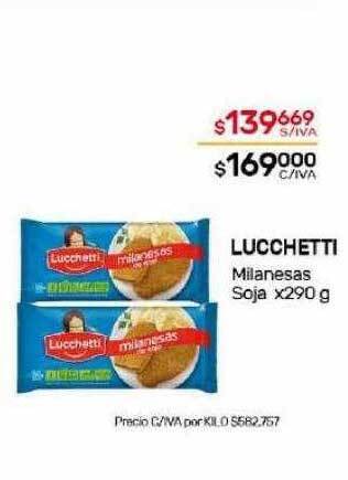 Nini Mayorista Lucchetti milanesas soja oferta