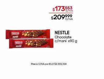 Nini Mayorista Nestle chocolate c-maní oferta