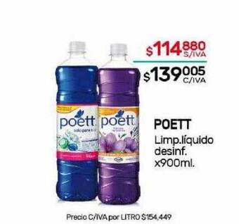 Nini Mayorista Poett limp.líquido desinf. oferta
