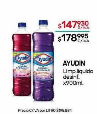 Nini Mayorista Ayudin limp.líquido desinf. oferta