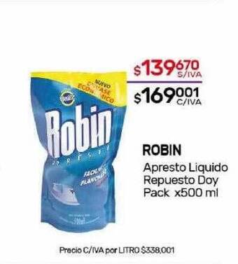 Nini Mayorista Robin apresto liquido repuesto doy pack oferta