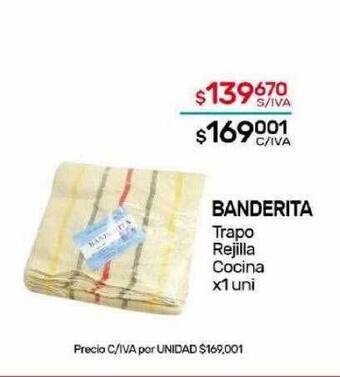 Nini Mayorista Banderita trapo rejilla cocina oferta