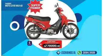 Pacman Moto ld110 max-ad oferta
