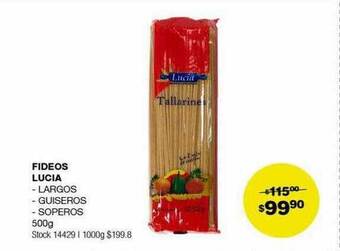 Atomo Conviene Fideos lucia oferta