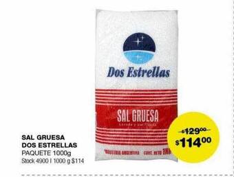 Atomo Conviene Sal gruesa dos estrellas oferta