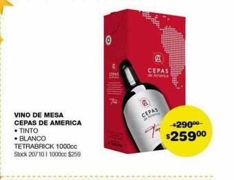 Atomo Conviene Vino de mesa cepas de america oferta