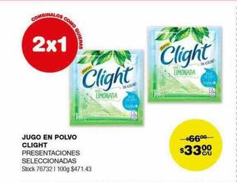 Atomo Conviene Jugo en polvo clight oferta