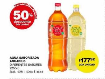 Atomo Conviene Agua saborizada aquarius oferta