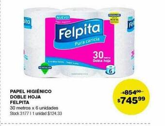 Atomo Conviene Papel higiénico doble hoja felpita oferta