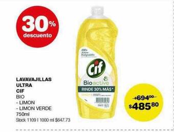 Atomo Conviene Lavavajillas ultra cif bio oferta