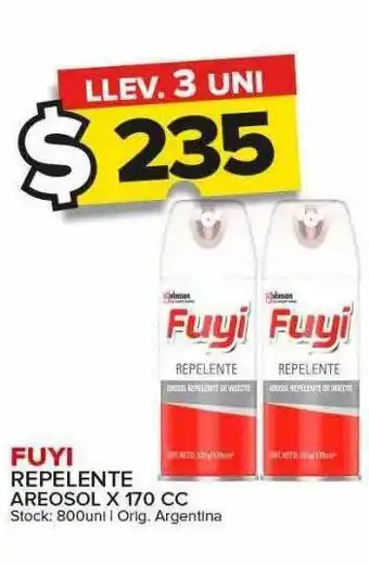 Carrefour Maxi Fuyi repelente aerosol oferta