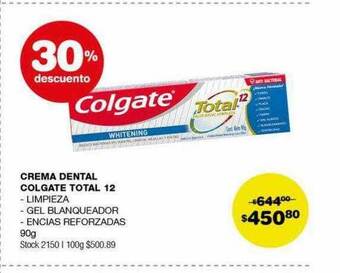 Atomo Conviene Crema dental colgate total 12 oferta