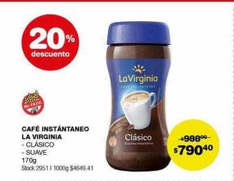 Atomo Conviene Café instántaneo la virginia oferta