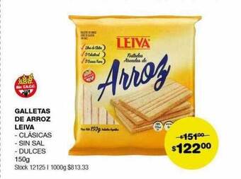 Atomo Conviene Galletas de arroz leiva oferta