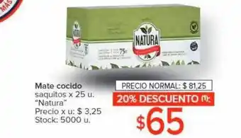 Carrefour Express Mate cocido saquitos oferta