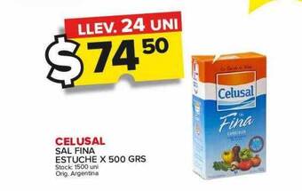 Carrefour Maxi Celusal sal fina estuche oferta